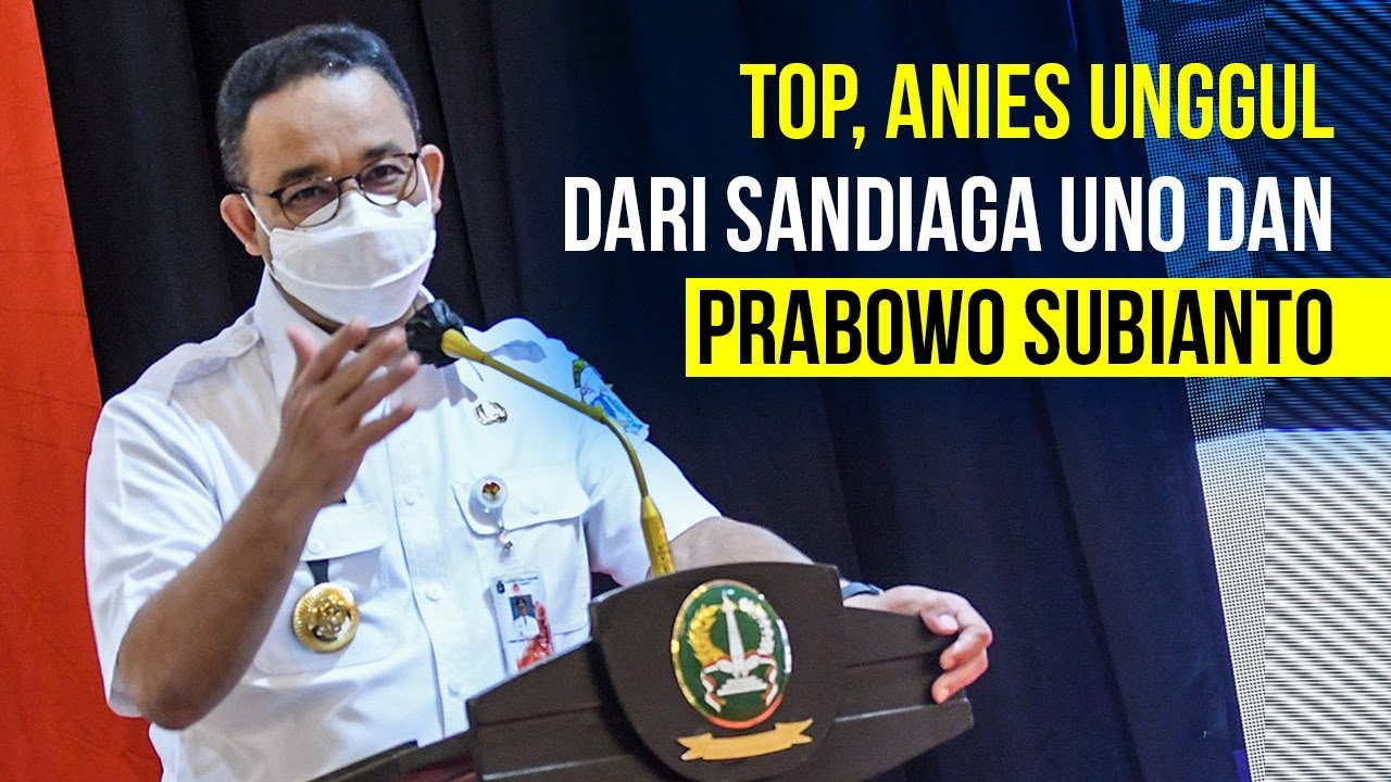  Survei Indikator: Anies Baswedan Unggul dari Prabowo dan Sandiaga Uno  