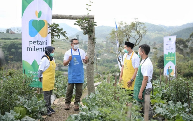  Ridwan Kamil Resmikan Kick-Off Petani Milenial