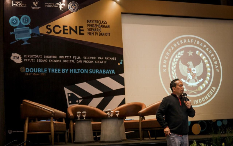 Nantinya 10 peserta terpilih dari 4 kota pelaksanaan akan diundang ke Jakarta untuk mengikuti inkubasi dan networking night bersama para produser, rumah produksi dan pelaku industri film nasional. /Kemenparekraf