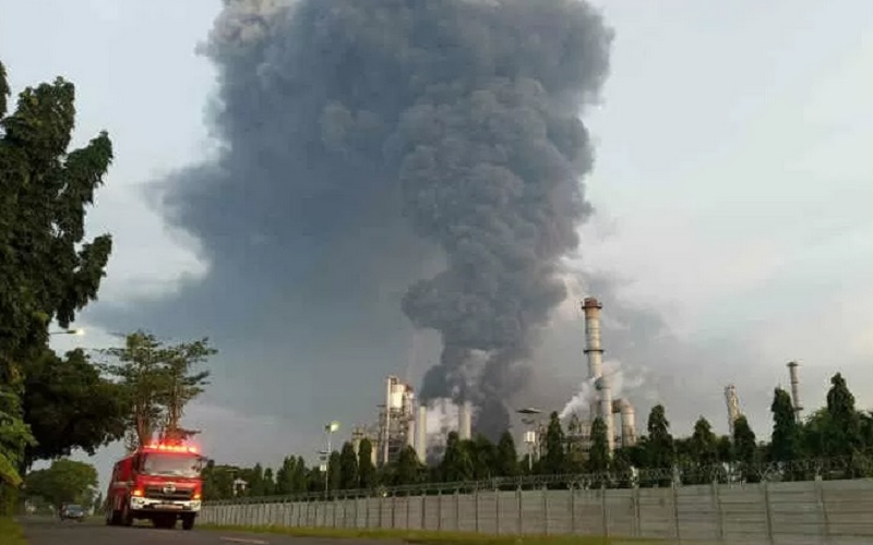  Kapolda Jabar: Kebocoran Tangki Picu Kebakaran Kilang Minyak Pertamina di Balongan