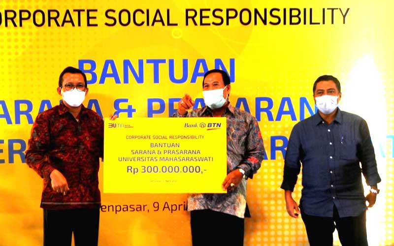  Bank BTN Serahkan Bantuan CSR Kepada Universitas Mahasaraswati Bali