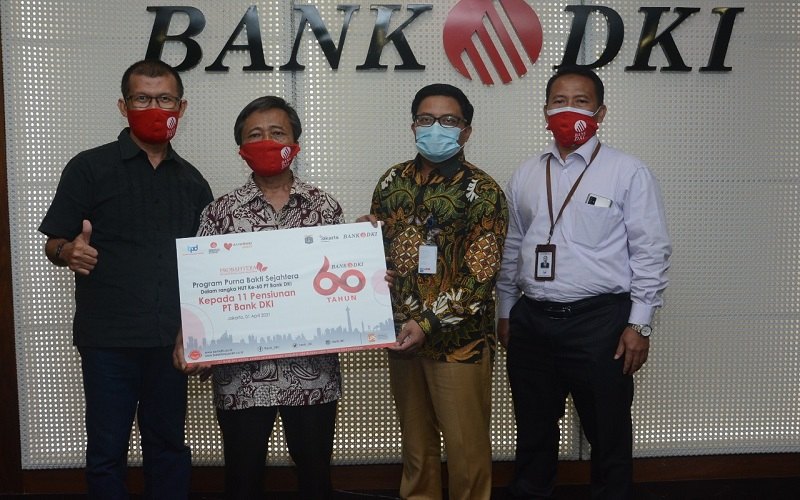  Sambut HUT Ke-60, Bank DKI Beri Modal Usaha Kepada Purna Bhakti