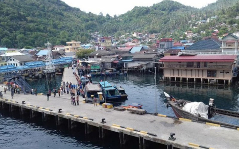 Pelabuhan Tarempa di Anambas merupakan salah satu pintu ekspor Kepulauan Riau./Antara