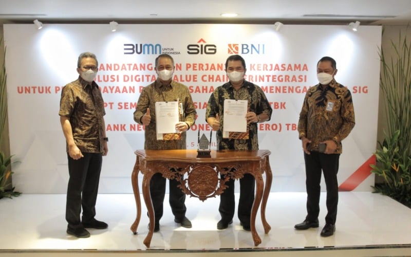  BNI dan Semen Indonesia Kembangkan Digital Value Chain Terintegrasi untuk UKM Mitra