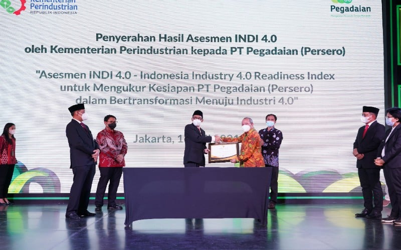  Pegadaian Ditetapkan Kemenperin sebagai Pelopor Industri Keuangan 4.0