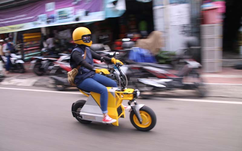  Intip Sepeda Motor Listrik Lokal, Bisa Tempuh Jarak 80 Kilometer