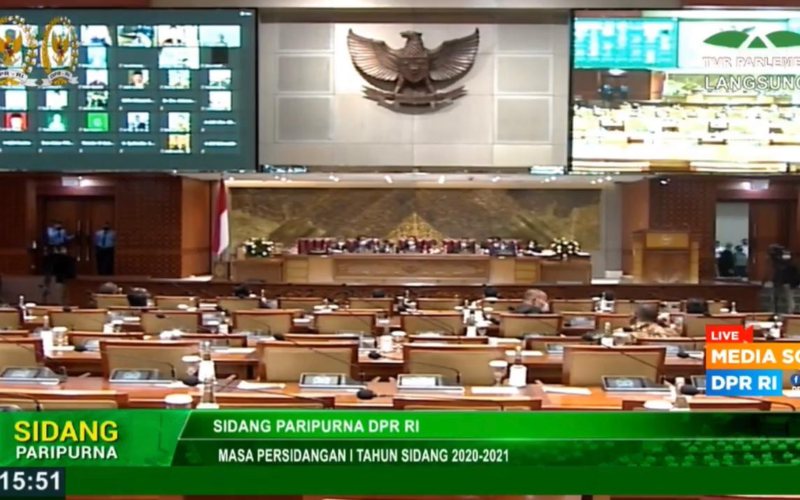  DPR Gelar Rapat Paripurna Masa Sidang IV 2020-2021, Ini Agendanya