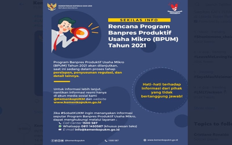  Cek eform.bri.co.id, Nama Masuk jadi Penerima BLT UMKM Rp1,2 Juta. Apa Selanjutnya?