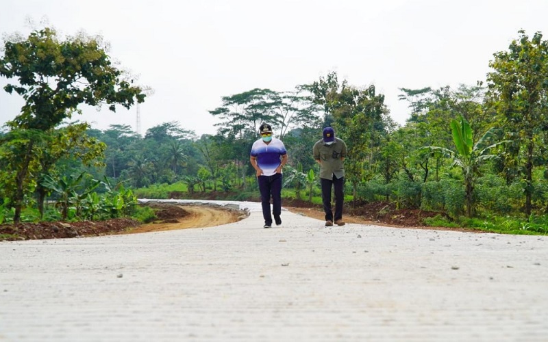  Pembangunan Jalan Lingkar Utara Jatigede Tahap 2 Baru 40 Persen