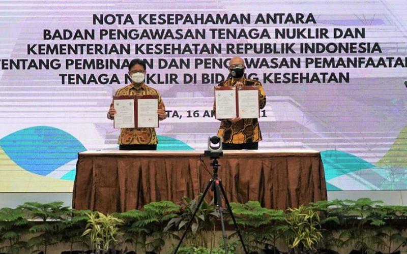  Kemenkes-Bapeten Perpanjang MoU Penggunaan Nuklir di Bidang Kesehatan