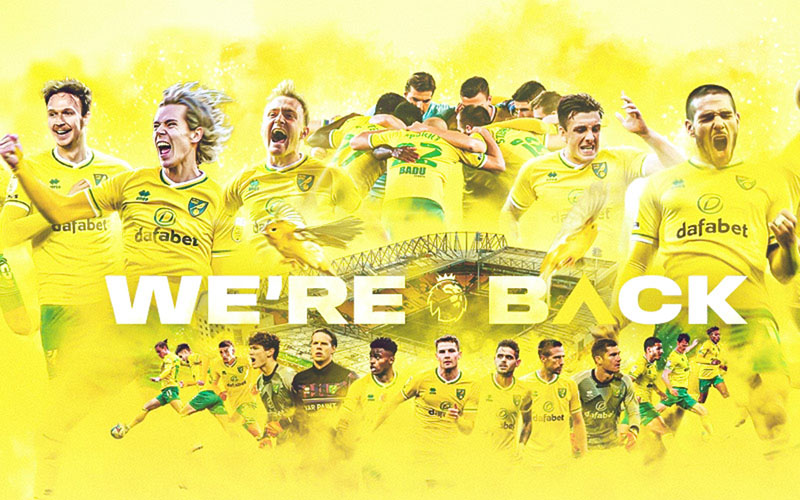 Norwich City kembali promosi ke Liga Primer Inggris./Twitter@NorwichCityFC