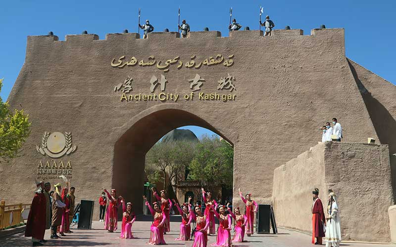 Kawasan Wisata Kota Tua Kashgar di Xinjiang China Mulai Dikunjungi Wisatawan