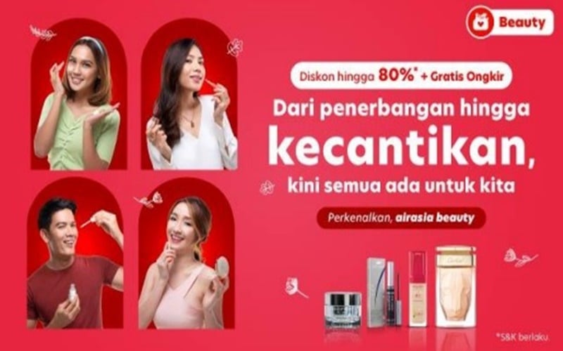  AirAsia Luncurkan Aplikasi Belanja Kecantikan, Tebar Diskon Spesial Hari Kartini