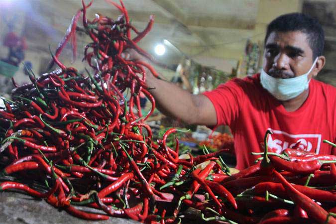  Jelang Lebaran Permintaan Cabai Merah di Pekanbaru Masih Normal