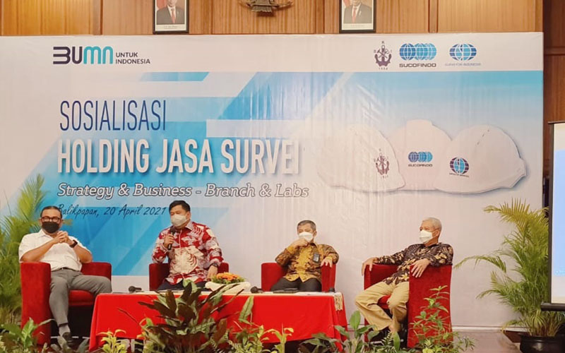  Persiapan Holding, Tiga BUMN Jasa Survei Kolaborasi Sumber Daya