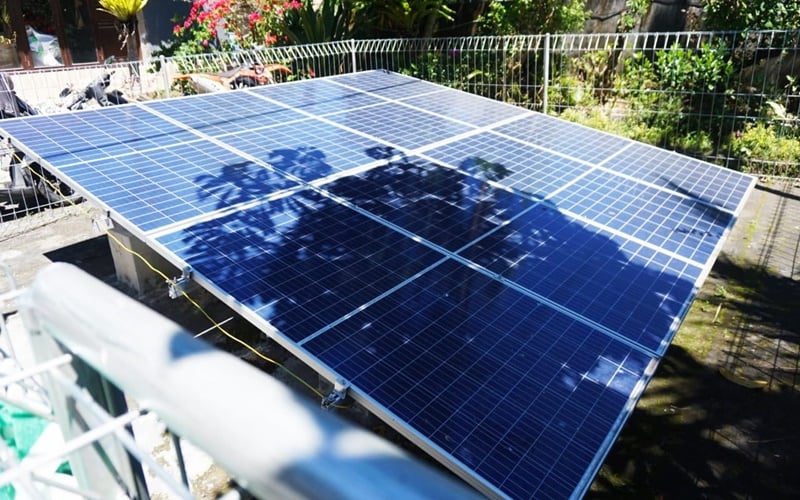 Tenaga surya untuk pengolahan air Danau Batur