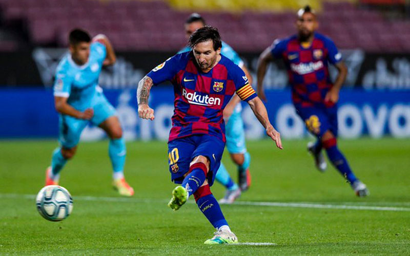  Tambah 2 Gol, Kapten Barcelona Lionel Messi Mantap Top Skor La Liga