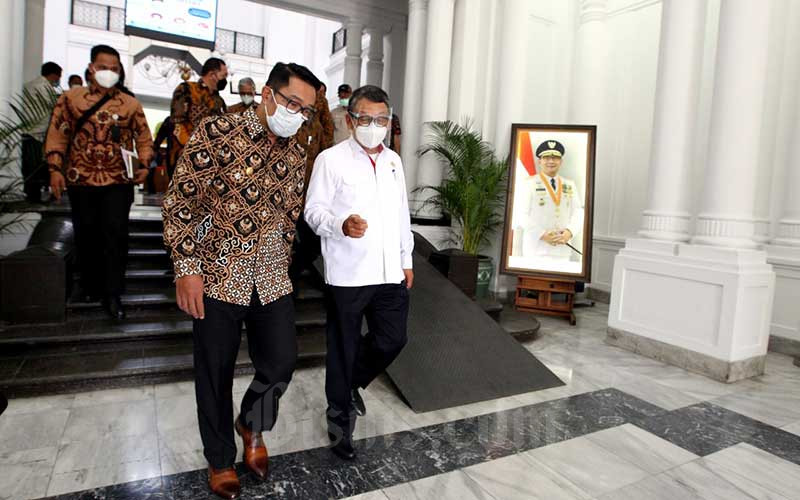  Menteri ESDM Arifin Tasrif Bertemu Gubernur Ridwan Kamil Bahas Pemanfaatan Sumur-Sumur Migas Marginal