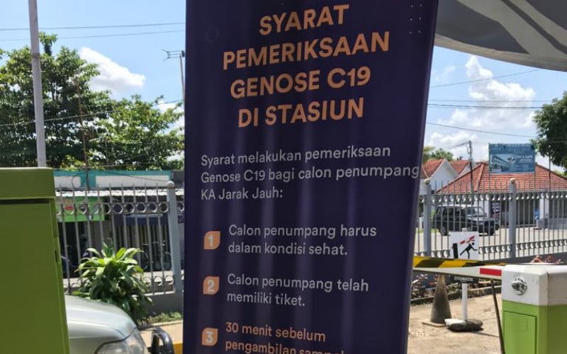  Pelancong, Ini Stasiun di Sumatra yang Melayani Tes Genose C19