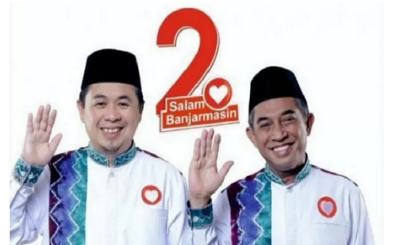 Pasangan calon Wali kota dan Wakil Wali kota Banjarmasin, Ibnu-Arifin./Antara