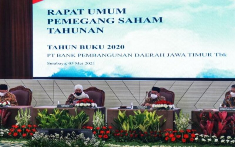  Bank Jatim Bagikan Dividen Rp733,5 Miliar
