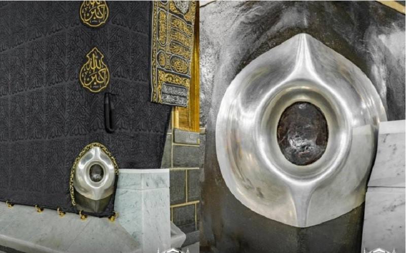  Pertama di Dunia, Foto Hajar Aswad di Ka\'bah Terlihat Sangat Jelas