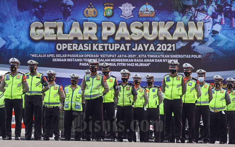  Polda Metro Jaya Lakuakan Gelar Pasukan Operasi Ketupat 2021