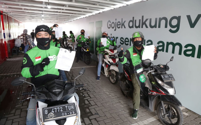  YLKI : Vaksinasi Massal Mitra Pengemudi Gojek Lindungi Konsumen