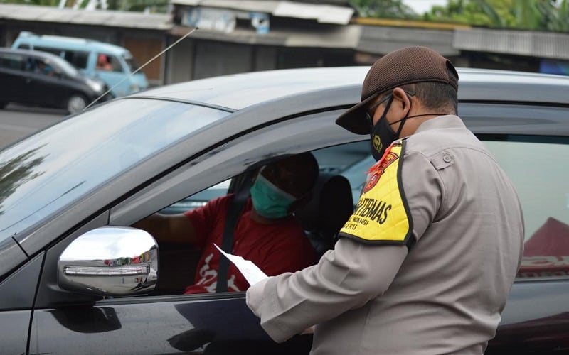  Penyekatan di Pantura Cirebon, Kendaraan Bernomor Polisi Luar Diputar Balik