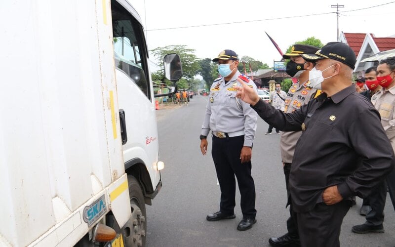  Penyekatan Hari Kedua di Kasembon Malang, 220 Kendaraan Dipaksa Putar Balik