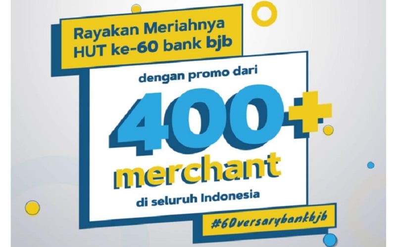  Rayakan HUT ke-60, Bank BJB Gelar Promo di Ratusan Merchant