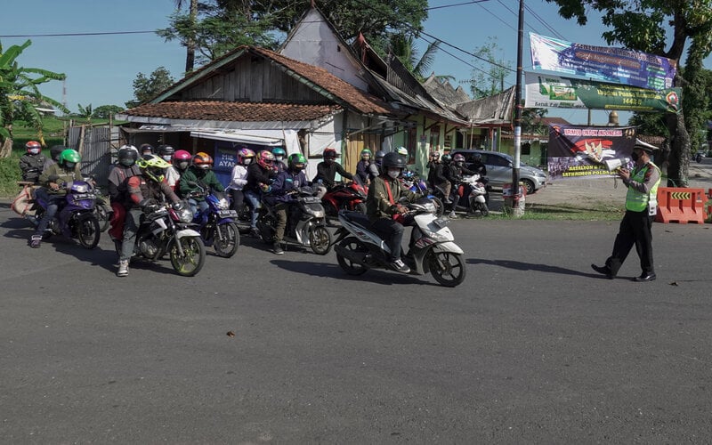  Polda Jateng Putar Balik 5.928 Kendaraan Pemudik