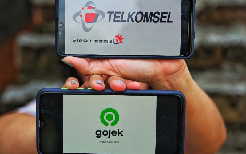 Kolaborasi Telkomsel dengan Gojek./istimewa