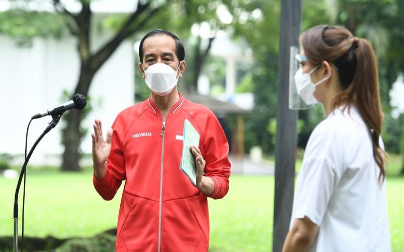  Hari Ini, Jokowi Tinjau Vaksinasi Gotong Royong & Kereta Cepat Jakarta-Bandung
