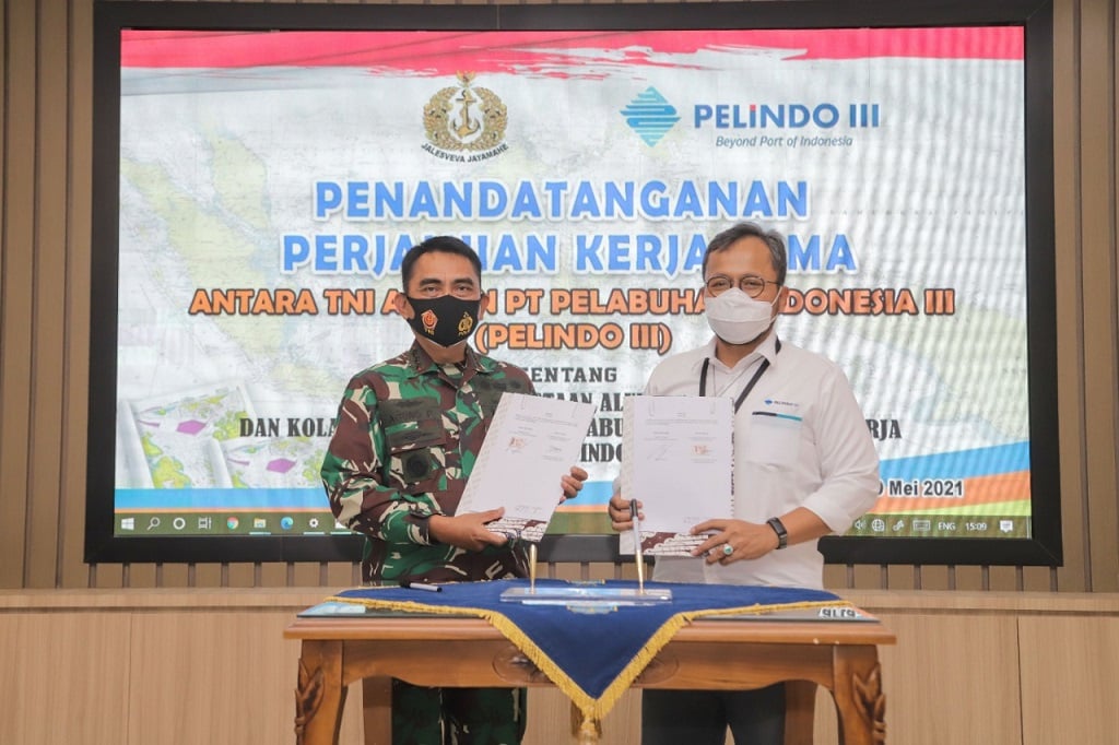  Dukung Keselamatan Pelayaran, Pelindo III Jalin Kerja Sama dengan Pushidrosal