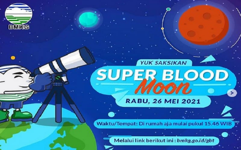  Ini Link Nonton Super Blood Moon Mulai Pukul 15.46 WIB