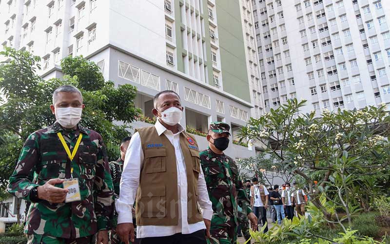  Kepala BNPB Letnan Jenderal TNI Ganip Warsito Tinjau RS Darurat Covid-19 Wisma Atlet