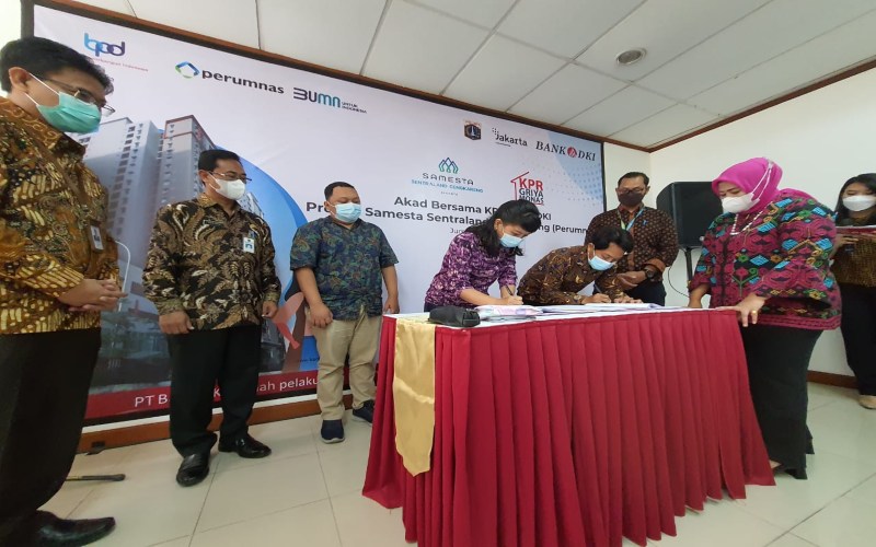  Bank DKI Salurkan KPR Program DP 0 Rupiah Senilai Rp198,8 Miliar