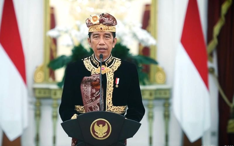 Presiden Joko Widodo membuka Pesta Kesenian Bali ke-43, secara virtual, Sabtu (12/06/2021) - Youtube Setpres