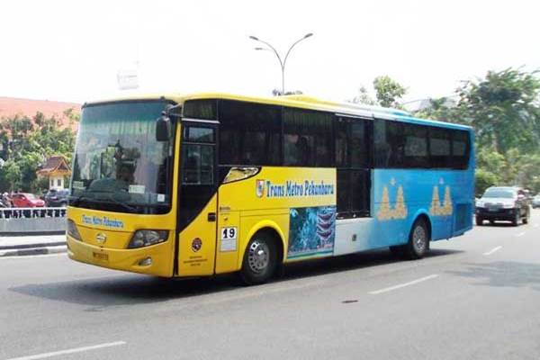 Ilustrasi - Bus Trans Metro Pekanbaru (TMP)/JIBI 
