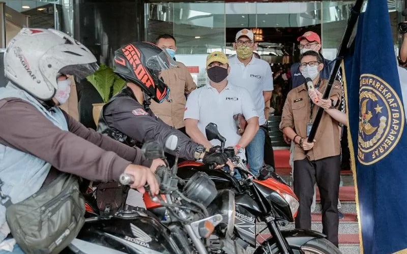  Sandiaga Uno Minta Komunitas Otomotif Perkuat CHSE saat Berwisata