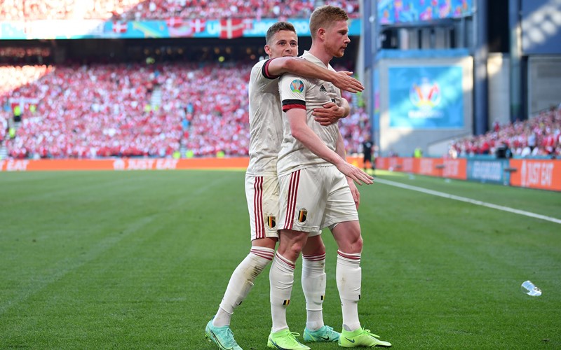  Pesan Khusus De Bruyne di Balik Selebrasi Gol ke Gawang Denmark