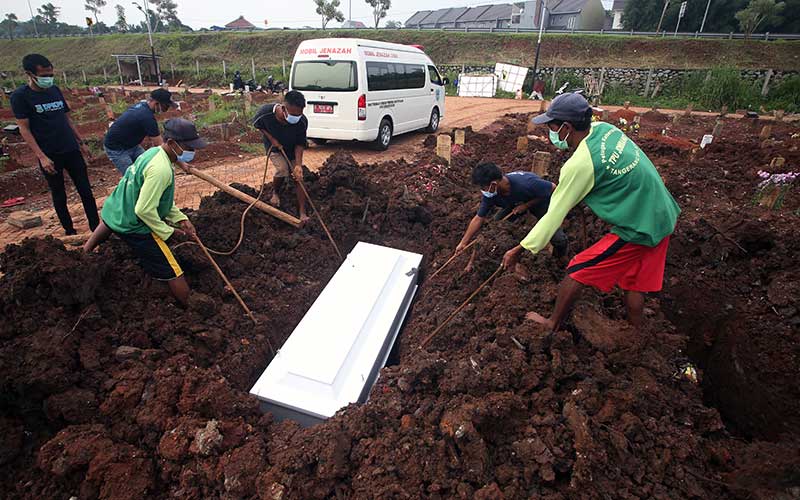  Pemakaman Jenzah Pasien Covid-19 di TPU Jombang Meningkat 100 Persen