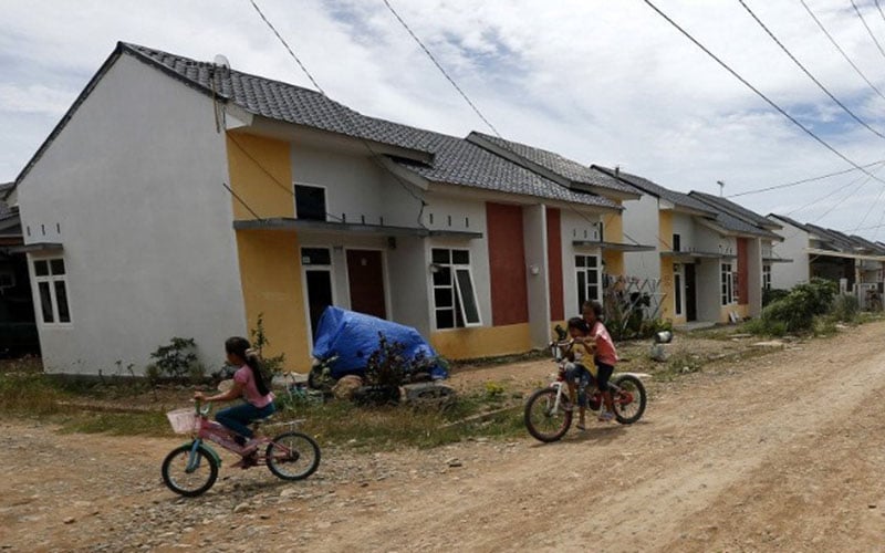Ilustrasi kompleks perumahan bersubsidi di Desa Lam Ujong, Kecamatan Baitussalam, Aceh Besar, Aceh./Antara/Irwansyah Putra