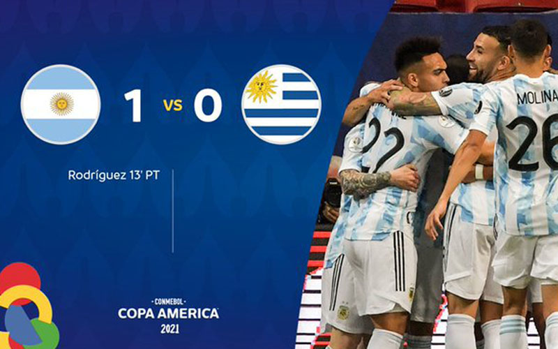  Hasil Copa America : Argentina Atasi Uruguay, Lionel Messi Terbaik