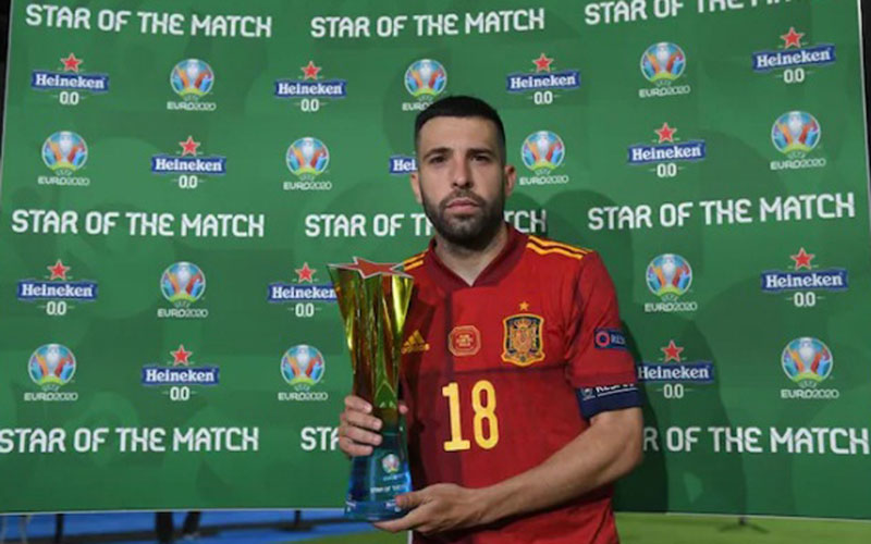  Jordi Alba Pemain Terbaik Ketika Spanyol vs Polandia Seri 1–1