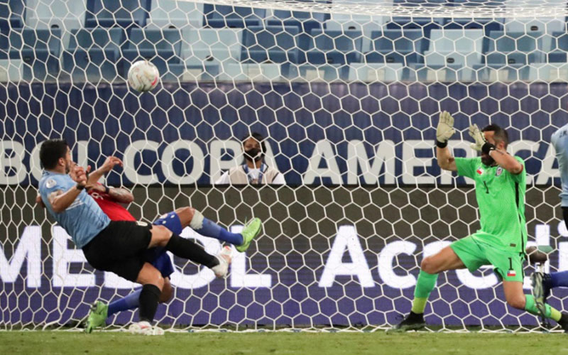 Hasil Copa America : Uruguay vs Cile Imbang Skor 1–1