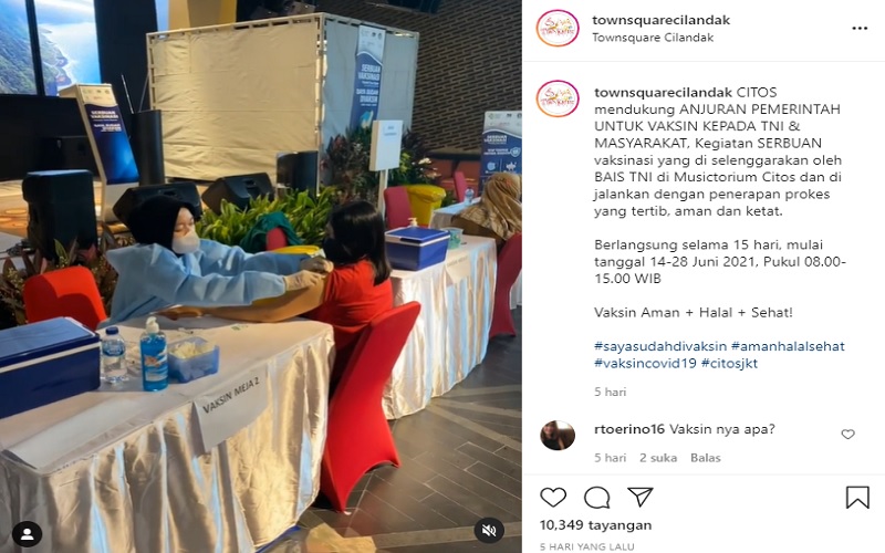  Daftar Mall di DKI Jakarta yang Gelar Vaksinasi Covid-19, Cek Syaratnya!