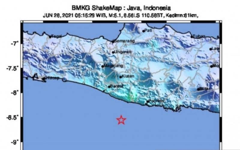  Gempa Magnitudo 5,3 Goyang Yogyakarta, BMKG: Bukan Megathrust