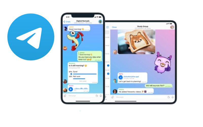  Simak! Kini Telegram Hadirkan Grup Video dan Latar Belakang Animasi